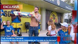 NICOLA PORCELLA y SERGIO MAYER dan taco de ojo a las jugadoras del CLUB AMÉRICA FEMENIL