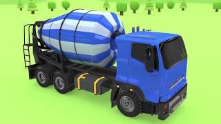 Blue Remicon! Assembly Street Vehicles! Wheels, body and cabin with Nursery Rhymes |Kids TV