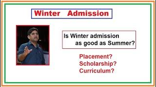 How winter admission is different from summer admission | Admission at  Low GATE Score in IIT