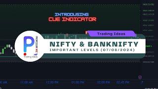 NIFTY & BANKNIFTY Important Levels for 07-Aug |  introducing Cue Indicator | ProfessorWiz