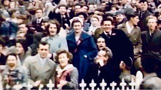 Crowd footage from the 1951 VFL Grand Final