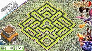 NEW BEST! Town Hall 8 (TH8) HYBRID Base 2020!! TH8 Base with COPY LINK - Clash of Clans