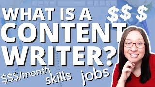 What is a CONTENT Writer? | how to become a content writer, find writing jobs and make money writing