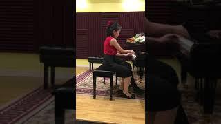 Brahms Hungarian Dance No 1 Duet Shuya and Brianna Tang