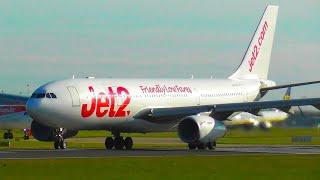 Busy Summer Morning Departures at Manchester Airport, Jet2, TUI & More!