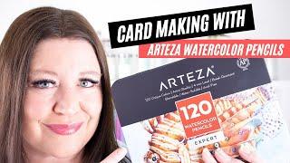 Card Making  with Arteza Watercolor Pencils