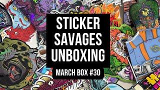 Sticker Savages Unboxing March 2022 Box 30