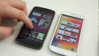 Ubuntu for Phones vs Android Jelly Bean Comparison | Pocketnow