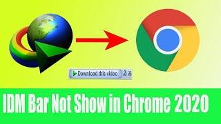 IDM EXTENSION CHROME NOT WORKING SOLVED 2020 100% working