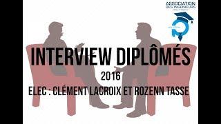 Interview diplômés 2016 - ELEC : Clément Lacroix et Rozenn Tassé