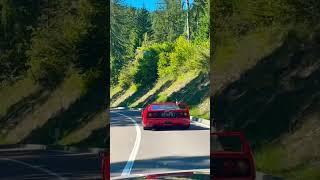 Following a Ferrari F40 during the Cavalcade Classiche 2022