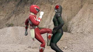 Power Ranger vs Kamen Rider Black RX - 3d Animation ( Parody!!)