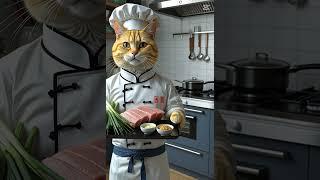 The Meow Chef is Gathering Ingredients
