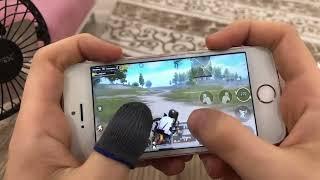 iPhone 5S PUBG Mobile 4 FINGER HANDCAM GAMEPLAY 