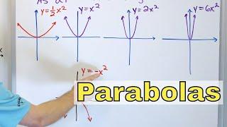 05 - Graphing Parabolas - Opening Up and Down (Quadratic Equations)