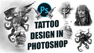 how to design a tattoo in photoshop