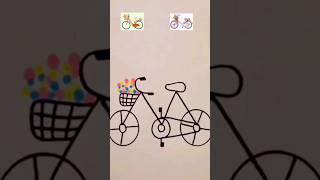 drawingbicyclepic17 #howtodrawbicycle #shorts #youtubeshorts