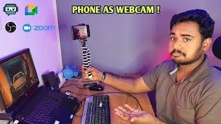 How to use Phone as Webcam | How To Use Your Smartphone As A Webcam for PC Free!| Gopikrishna Techy