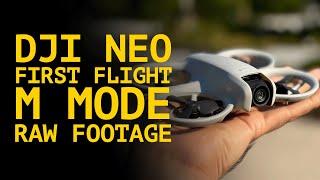 DJI Neo | First Flight Experience | Raw Flight