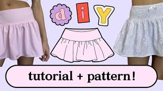 Mini Skirt Sewing Tutorial + PATTERN ~ beginner friendly!