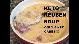 KETO Low Carb Creamy Corned Beef Reuben Soup Recipe for Crockpot | EASY & DELICIOUS!