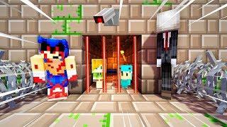 RETO FUGA PRISIÓN DE CREEPYPASTAS  MINECRAFT ROLEPLAY BEBE MILO Y VITA ESCAPA DE LA CARCEL