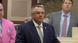 Alabama Rep. Rex Reynolds recognizes fallen Huntsville Police Officer Garrett Crumby