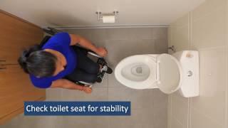 Bathroom Transfers:  SCI Empowerment Project Wheelchair Skills Video 19