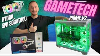 Yeni Gametech Prime V2 Akvaryum Kasam Ve Gametech Hydra 240mm RGB Sıvı Soğutucum