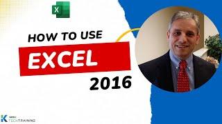 Excel Tutorial 2016: Excel  Part 1 of 2 - Beginner to Intermediate Tutorial