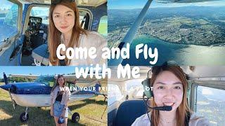 【CA VLOG】加拿大小型飛機初體驗️朋友帶飛的感覺 First time flying on Cessna 172