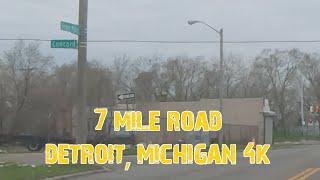 7 Mile Road 4K. Detroit, Michigan. From Hood to Country.