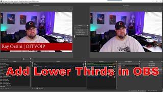 OBS - How to Add Lower Thirds