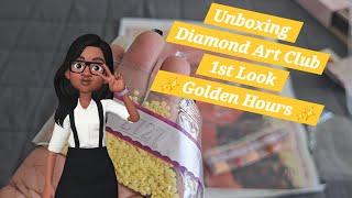 Unboxing Diamond Art Club 1st Look ️ Golden Hour ️