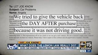 What does the Lemon Law really do?