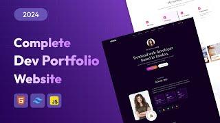 How To Make Portfolio Website Using HTML & CSS | Responsive Portfolio Website Step by Step 2024