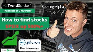 How to find stocks like $PSIX - August is now positive $QQQ - Trendspider University - $DELL & $MU