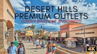 Cabazon Desert Hills Premium Outlets | Full Walking Tour [4K UHD]