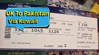 London Heathrow to Pakistan VIA Kuwait |kuwaitairways| Going After 1 Year ️ Travelling Alone