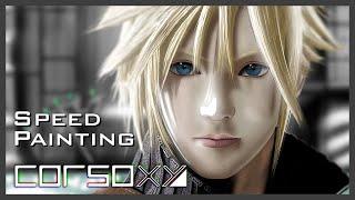 Cloud Strife - Speed Painting (Advent Children) "CoRsOXY"