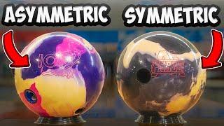 What Bowling Ball Should You Throw? Asymmetric or Symmetric