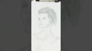 Sketch Drawing with pencil l Drawing For beginners @Javeria'sArtisticWorld #shorts #ytshorts #viral