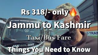 Travel Jammu Srinagar in Just Rs 318/- Jammu to Srinagar Bus