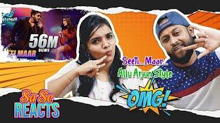 Seeti Maar Telugu Video Song REACTION | DJ | Allu Arjun | DSP | MUMBAI THAMIZH | Sa Se Galatta