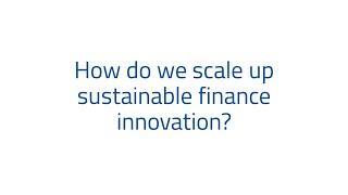 How do we scale up sustainable finance innovation?