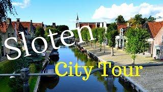 Sloten (Sleat) Friesland (Fryslân), The Netherlands.. (City Tour) GoPro