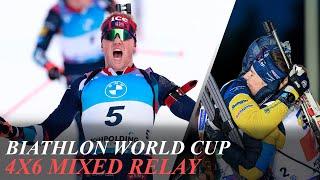 Norway Wins 4x6 Mixed Relay - Biathlon World Cup Kontiolahti - Knotten, Tandrevold, Dale, Soerum