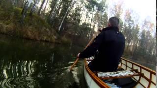 Kanu Canadier paddeln  Saisonstart 2014 im Skin on Frame Canoe