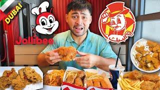 Filipino vs. Arabic Fast Food in DUBAI! Jollibee vs. Albaik! Which one is BETTER?