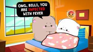 #BDC623 ▶Teacher Billi got infected in FEVER| bubu dudu cuties | 3d Animation